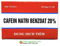 CAFEIN NATRI BENZOAT 20% 5ML ( hộp 50 ống )