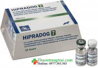 VACCINE CHÓ 7 BỆNH HIPRADOG 7 (Tây Ban Nha).Hộp 10 liều